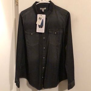 NWT Calvin Klein Denim button down